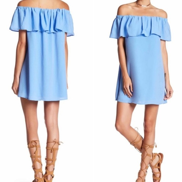 French Connection Off Shoulder Mini Dress Size XS - Picture 2 of 4